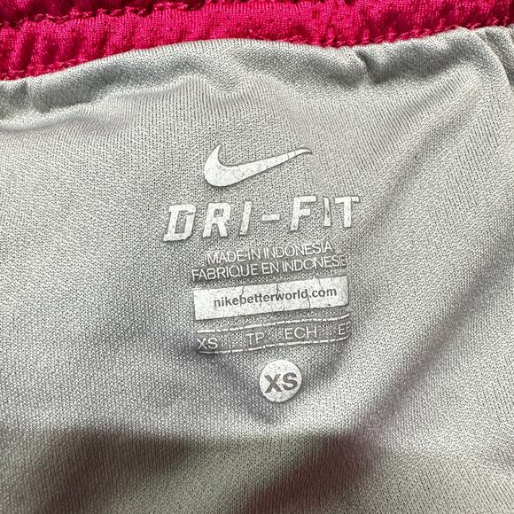 Nike Running Shorts Women XS Black Pink Lined Athleisure Dri Fit Activewear - Picture 3 of 8